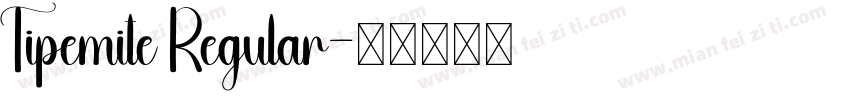 Tipemite Regular字体转换